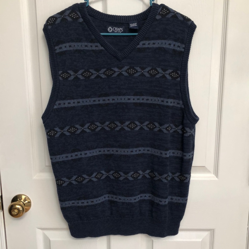 Chaps Sweater Vest size Large